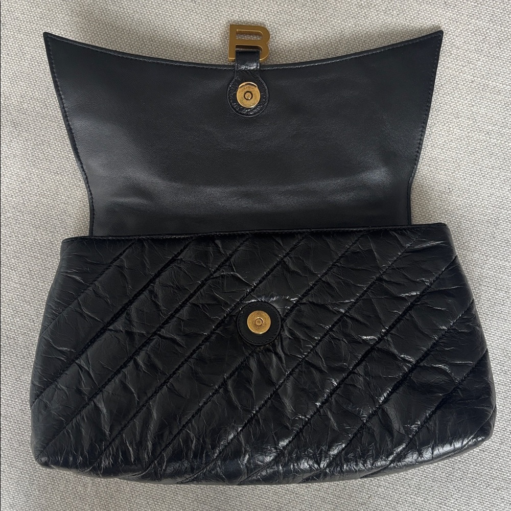 Balenciaga Crush Pochette Black | Authentic - Picture 6 of 10